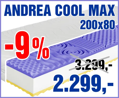 Andrea cool max 200x80 cm - výprodej
