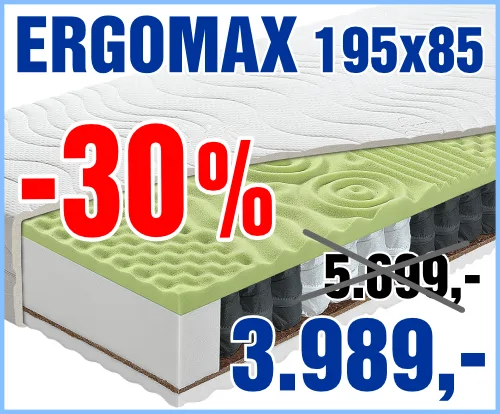 Ergomax 195x85 cm - výprodej