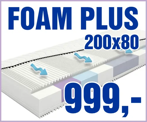 Foam plus 200x80 cm - výprodej