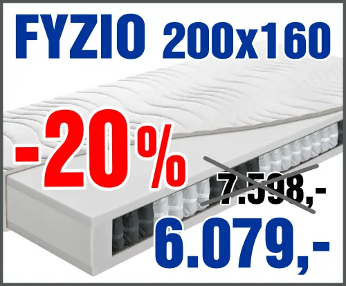 Fyzio 200x160 cm - výprodej
