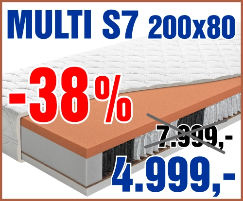 Multi S7 200x80 cm - výprodej