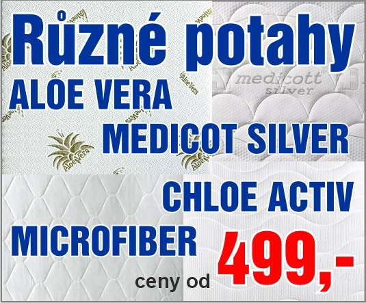 Různé potahy