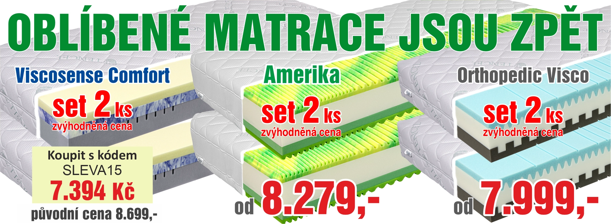 Oblíbené matrace